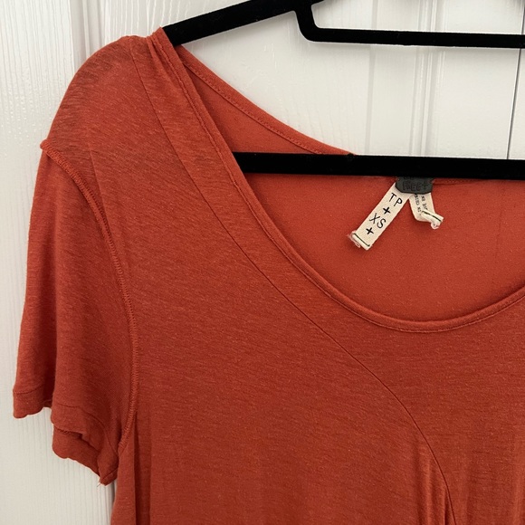 Free People Orange Rust Top - Picture 2 of 3